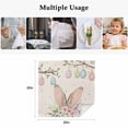 thumbnail image 4 of Spring Easter Cloth Napkins, Bunny Ears Colorful Eggs Botanical Rustic Washable and Reusable Dinner Napkins Set of 8, Table Napkin for Kitchen Party Birthday Wedding Hotel Housewarming 20"x20", 4 of 8
