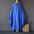 thumbnail image 4 of MesaSe Robe Longue Col Mi-Manche Grande Robe Décontractée Élégante Femmes Robes Amples, 4 of 6