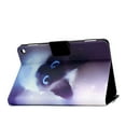 thumbnail image 5 of Allytech Flip Case for All-new Fire HD 8 10th Gen 2020/ Fire HD 8 Plus 2020, Slim Fit PU Leather Kickstand Shockproof Protective Auto Sleep Wake Cards Slots Magnetic Closure Folio Cover, Blue Cat, 5 of 13