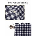thumbnail image 6 of Farmhouse Purple Plaid Living Room Curtains 2 Panel, Vintage Country Cock Checkered Cafe Window Treatment, Farmhouse Bedroom Bathroom Kitchen Curtains Drapes 104"x54", 6 of 6