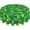 Shamrock, variant on Summer Round Tablecloth 60 Inch Pineapple Tropical Fruit Table Clothes Rustic Blue Yellow Reusable Circle Table Cover for Picnic Party Dining Room Home Indoor Outdoor Decor