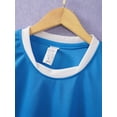 thumbnail image 5 of TSSOE Kids Boys Soccer Jersey 2 Piece Clothing Set Football Uniform Athletic Quick Dry Shirts and Sky Blue XS, 5 of 7