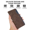 thumbnail image 2 of Ancove for iPhone 13 Wallet Case with Card Holder Kickstand,RFID Blocking PU Leather Shockproof Splicing Color Flip Case Cover for iPhone 13,Brown+Blue, 2 of 7
