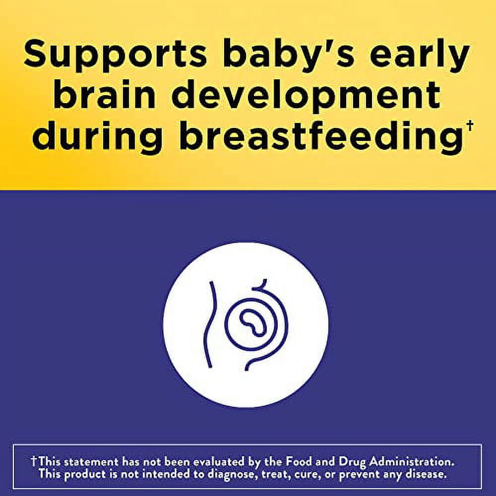 Nature Made Postnatal Multivitamin + DHA 200 mg, 60 Softgels, to Support Nursing Moms & Babies During Breastfeeding, Postnatal Vitamins & Nutrients Include Iron, Vitamin D3, Calcium, Iodine