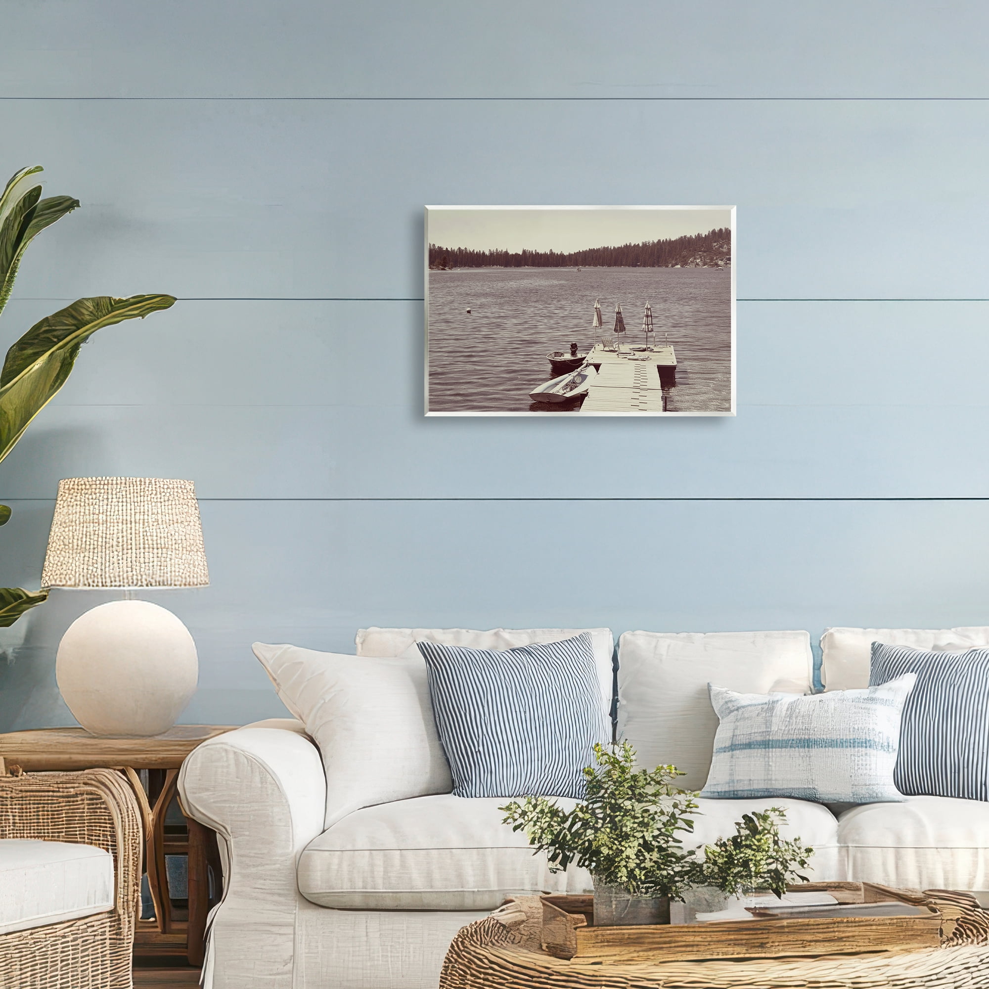 Stupell Industries Vintage Lake Life Dock Wall Plaque Art, design by Gemma Bardot