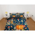 thumbnail image 2 of Vintage halloween ropa de cama y funda de almohada, funda nórdica azul conjunto dormitorio ropa de cama,, 2 of 4