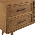 thumbnail image 6 of Walker Edison Boho Geometric Storage Wood Sideboard, Caramel, 6 of 25