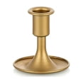 thumbnail image 2 of Candelabro metálico dorado para centro de mesa, recepción de boda, repisa navideña o decoración del hogar, 2 of 6