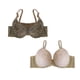 thumbnail image 1 of Duo pack Brasier corte láser con broche al frente diseño animal print y Brasier con encaje en las copas color nude Carnival mod.221118-22183-36B, 1 of 3