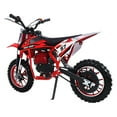 thumbnail image 2 of 49cc 4-Stroke Kids Dirt Bike, Gas Power Motocross, Beach Off Road Mini Motorcycle, Children Pocket Motorbike with Disc Brakes-Red, 2 of 8