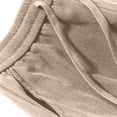 thumbnail image 4 of Xdegoge Men's Ribbed Corduroy Trousers Casual Straight Leg Loose Fit Drawstring Pants with Pockets Lightweight Comfy Vacation Wide Leg Sweatpants, 4 of 8