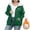(Fashion 80)Green, variant on Aimik Plus Size Sweatshirt for Women Full Zip Fleece Hooded Sherpa Lined Winter Thermal Sweatshirt with Slit Pockets