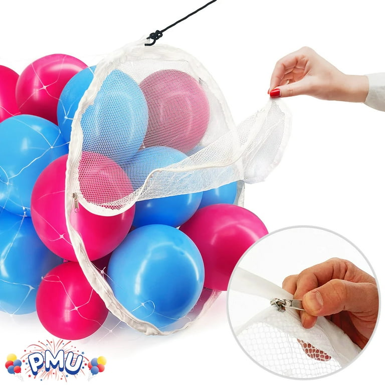 PMU Balloon Release - Drop EZ- (250) Holds 250 9in or 1000 Plus 5in  Balloons Low Ceiling Balloon Drop Pkg/1