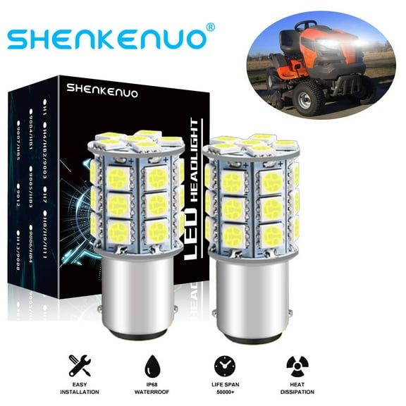 2 SUPER Bright 1156 LED Light For Husqvarna YTH24V48LS YTH24V54 mower 12V Bulbs