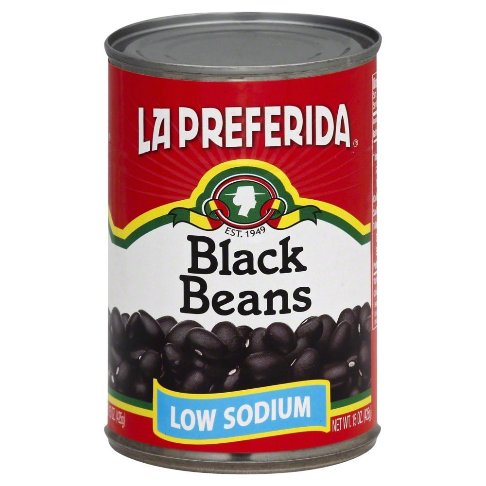 La Preferida Black Beans, Low Sodium, 15 Oz