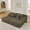 Brown, variant on MIKIBAMA 82.5” Oversized Double Lounge Chaise,velvet Sofa Bed,Upholstered Boneless Cloud Sofa Deep Seat,No Assembly Required