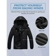 thumbnail image 4 of Veste d'Hiver Imperméable pour Hommes Manteau d'Hiver Chaud Veste de Ski à Capuche, 4 of 5