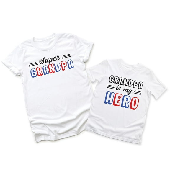 Super Grandpa Men's T-Shirt Grandpa Is My Hero Kids Toddler Shirt Youth