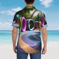 thumbnail image 4 of Pofeuu Colorful Tire Tunnel Park Print Hawaiian Shirt for Men Sleeves Casual Button Down Summer Beach Dress Shirts T-Shirts,3X-Large, 4 of 7