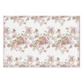thumbnail image 2 of Placemats Set Of 6 Linen Non Slip Table Place Mats Pink Rose Flowers Place Mats for Outdoor Tables Desk Kitchen, 2 of 2