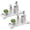 white marble, variant on 2 Pack White Marble Silicone Aromatherapy Trays - Non-Slip Vanity & Counter Organizer | Bathroom Rectangular Tray Organizers with High Edged & Raised Bottom for Jewelry, Keys, Makeup