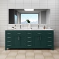 thumbnail image 2 of Wyndham Collection Beckett 84" Wood Double Bathroom Vanity in Green/White, 2 of 6