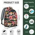 thumbnail image 6 of Boho Tribal Backpack for College - Vintage Print & Sturdy Oxford Construction | Roomy 17" Laptop Pocket, Large Capacity Waterproof Backpack for School & Commuting, 6 of 6