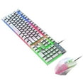 ZAROYEAX T13 Italian layout keyboard rainbow hybrid light USB
