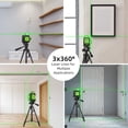 thumbnail image 3 of Trípode Laser Level Huepar B03CG 3x360°, color verde, autonivelante y con trípode, 3 of 9