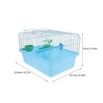 thumbnail image 2 of Pawsdot 1Pcs Portable Bird Cage for Small Animals Travel Rectangular Blue ABS Iron, 2 of 8