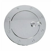 Rugged Ridge by RealTruck Gas Cap Door for Wrangler JK/JKU | Locking, Stainless Steel | 11134.03 | Compatible with 2007-2018 Jeep Wrangler JK