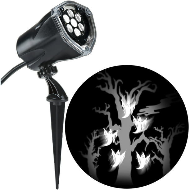 Halloween Lightshow Projection PlusWhirlaMotion+StaticGhost with Tree (White) by Gemmy