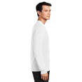 thumbnail image 3 of Gildan Men DryBlend 50/50 Long Sleeve T-Shirt, Moisture-Wicking Crew Neck Tee, White, S, 3 of 5