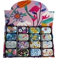 thumbnail image 5 of RSACCSKY 8Pcs Metal Hinged Tin Box Container Daisy Floral Farmhouse Rustic Mini Portable Small Storage Container Kit with Lid for Home Storage 2.1x1.5x1 Inch (Pastel), 5 of 5