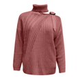 thumbnail image 2 of Vedolay Womens Tops Womens Plus Size Sweaters Casual Long Sleeve Crewneck Knit Pullover Tops,Red XXL, 2 of 3