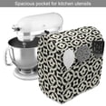 thumbnail image 2 of Moroccan Stand Mixer Cover, Continuous Traditional Floral Inspired Simplistic Lines Illustration, Kitchen Appliance Organizer Bag Cover with Pockets, 5 Quarts, Ivory and Charcoal Grey, by Ambesonne, 2 of 4