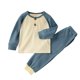 thumbnail image 1 of Gibobby Conjunto de pantalones para niños Ropa de invierno para bebés, niñas y niños, camiseta de manga larga de algodón para niños, conjunto de 2 uds.(Azul,18-24 Meses), 1 of 5