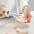 thumbnail image 4 of OOU White Bear Kitchen Scissors, All Purpose Heavy Duty Sharp Kitchen Shears Dishwasher Safe, Cooking Shears for Kitchen Meat Chicken Fish Poultry Herb Bread, 4 of 7