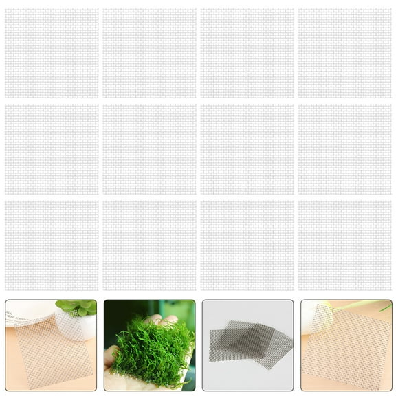 12pcs Stainless Steel Aquarium Meshes Replaceable Mesh Pads Aquarium Wire Meshes