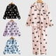 thumbnail image 3 of Conjunto de pijamas de seda de manga larga para niños y niñas, ropa de casa Unisex, traje de dormir de satén de Navidad, otoño, 3 of 4