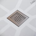 thumbnail image 3 of Sunny Shower Shower Base in White Center Drain Non-Slip Stainless Steel Shower Drain Cover Included, 3 of 8
