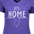 thumbnail image 4 of Inktastic It's Home- State of New Jersey Outline Women's V-Neck T-Shirt, 4 of 5