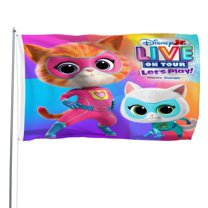 Super Kitties Pattern Flag Decoration