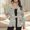 Multi-color, variant on Women Stand Collar Floral Print Button Down Outer Jacket, Long Sleeve Casual Coat with Side Hand Pockets Sky Blue L