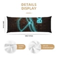 thumbnail image 3 of Cauagu Neon Sign For Books for Long Body Pillowcase 1 PCS,Soft Long Pillow Cover Decorative Pillow Case Hidden Zipper Closure Pillowcase,NOT Included Pillow (20'' x54''), 3 of 7