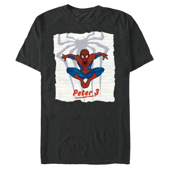 Marvel Spider-Man: No Way Home Spider-Men Web - Short Sleeve Blended T-Shirt for Adults - Customized-Dark Heather