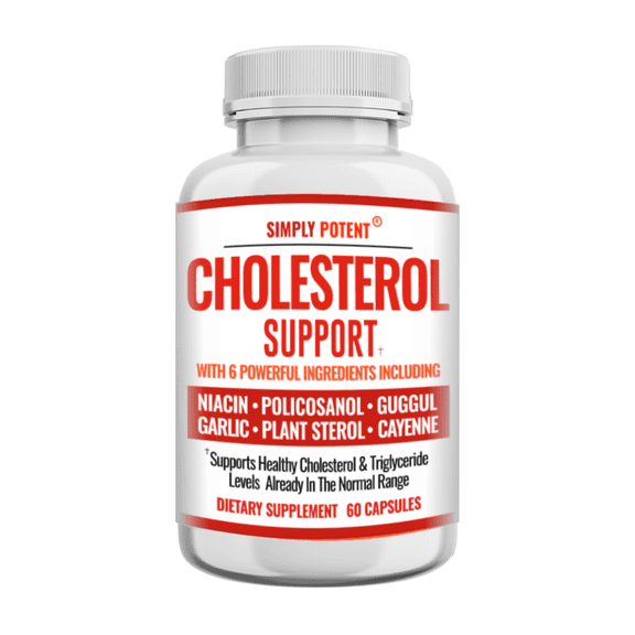 Simply Potent Cholesterol Supplement to Supports Heart Health & Healthy Cholesterol, 60 Capsules