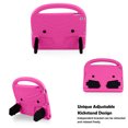 thumbnail image 4 of Allytech Kids Case for New iPad 10.2" 7th Generation, Soft EVA Foam Rubber Lightweight Handle Folding Stand Kids Proof Heavy Duty Protection Case Cover for Apple iPad 7th Gen, Pink, 4 of 7