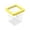 Yellow, variant on Fish Tank Breeder Box, Floating Isolation Container with Divider for Fry Hatchery, Acrylic Aquarium Accessory for Separating Injured or Aggressive Fish, Shrimp & Betta Eggs