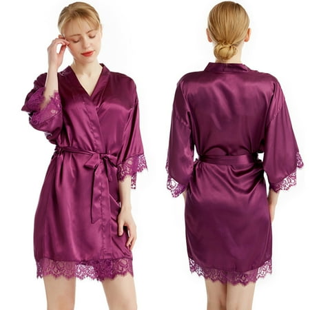 XWSHYW Womens Pajama Sets Fashion Solid Color Lace Bra and Panty Set Sexy Crew Neck Long Sleeve Pajamas Todays Clearance Deal